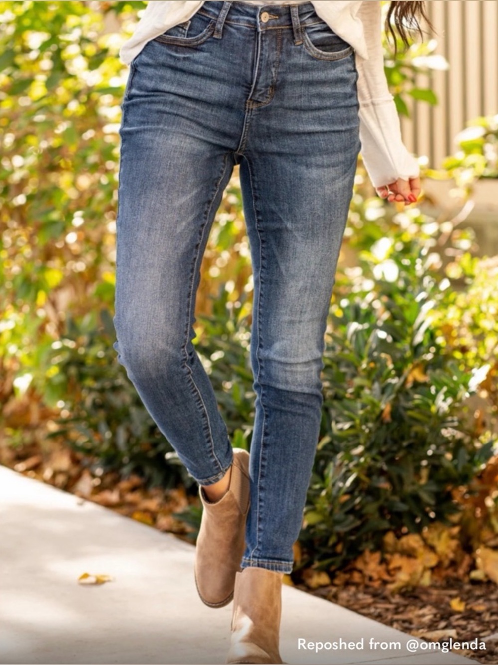 Judy Blue Medium Wash Skinny Jeans - Blue